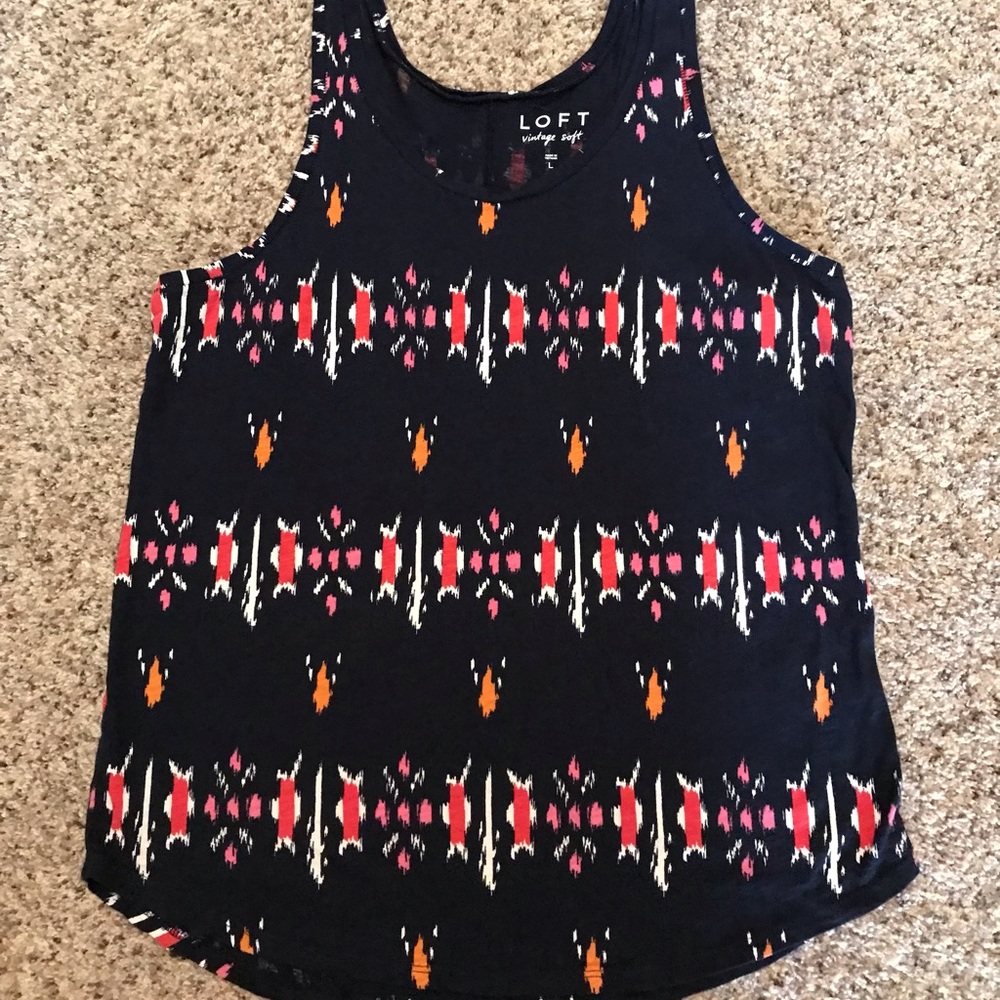 Loft tank top size large